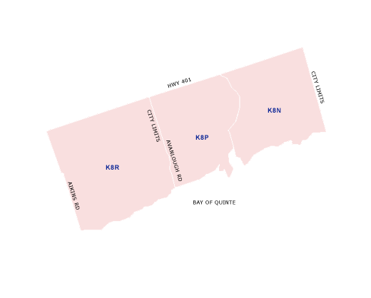FSA Codes by Eastern Ontario Moving Tools TopMoving.ca